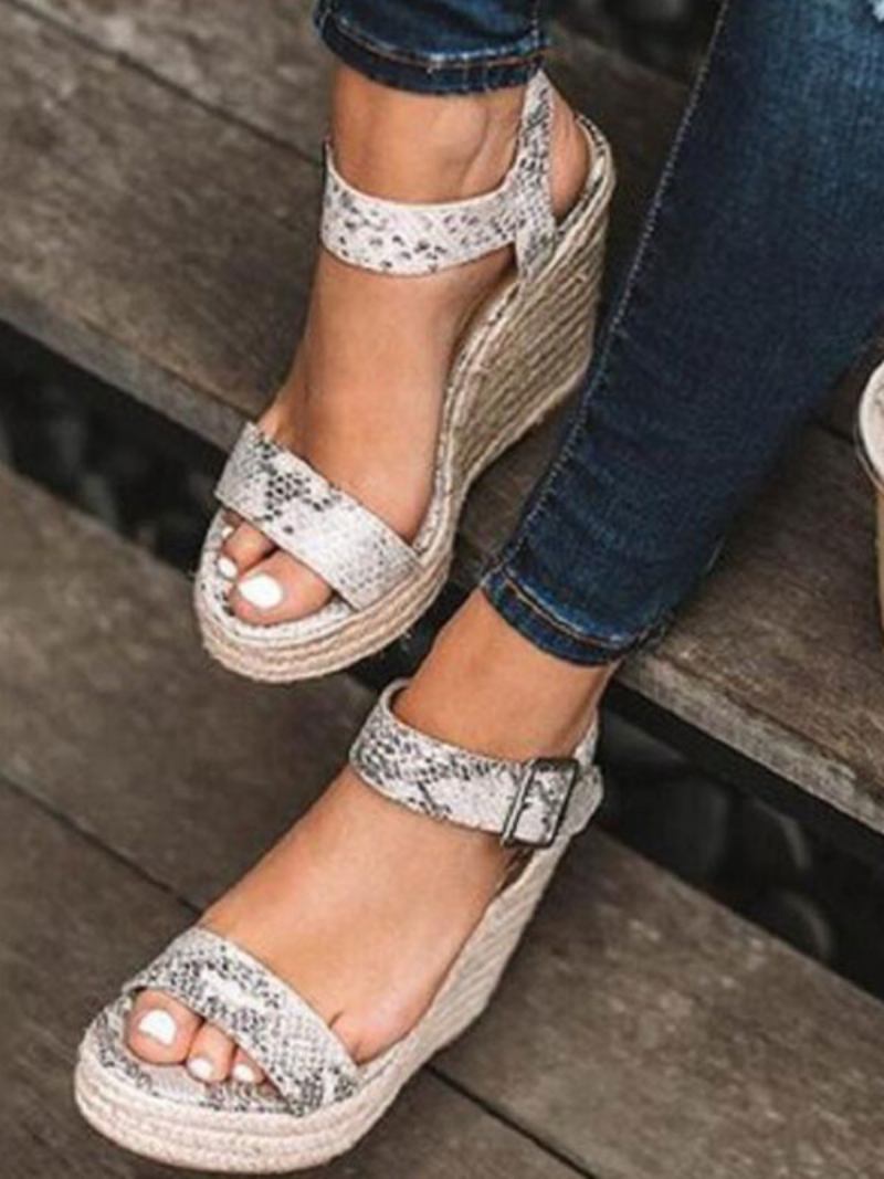 Ženske Frotirne Sandale S Espadrilama - Python