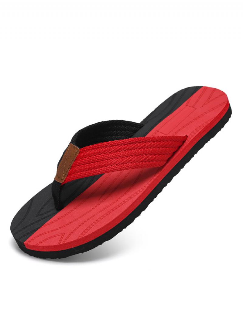 Muške Sandale Slip-on Pvc Gornji Eva Potplat - Crvena