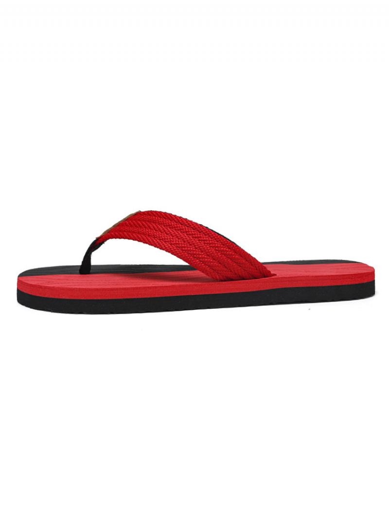 Muške Sandale Slip-on Pvc Gornji Eva Potplat - Crvena