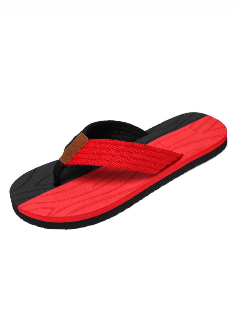 Muške Sandale Slip-on Pvc Gornji Eva Potplat - Crvena