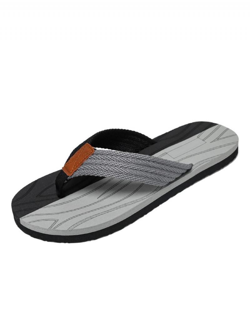 Muške Sandale Slip-on Pvc Gornji Eva Potplat - Siva