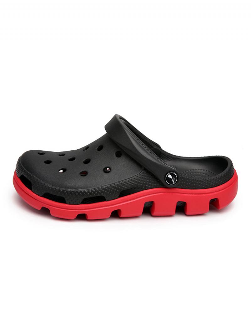 Muške Sandale Slip-on Pvc Gornji Eva Potplat - Crna