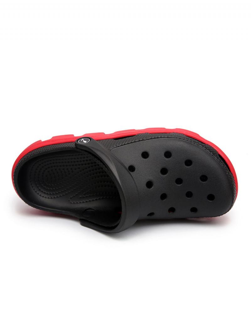 Muške Sandale Slip-on Pvc Gornji Eva Potplat - Crna