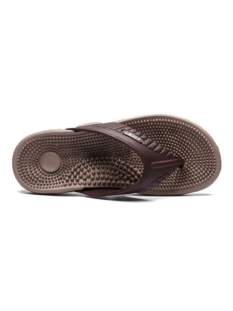 Muške Sandale Slip-on Pvc Gornji Eva Potplat - Kaki