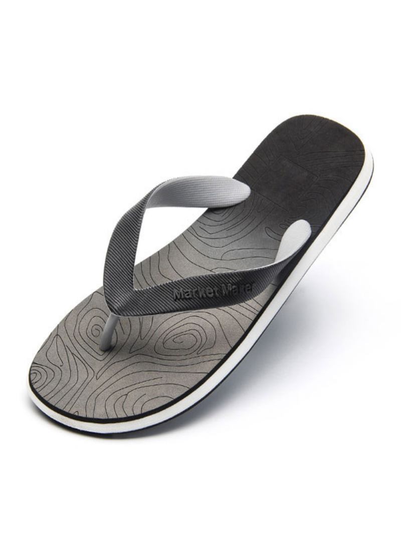 Muške Sandale Slip-on Pvc Gornji Eva Potplat - Siva