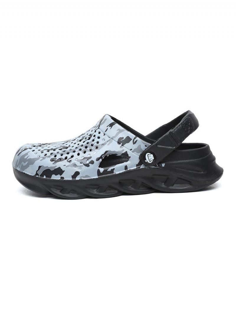 Muške Sandale Slip-on Pvc Gornji Eva Potplat - Crna