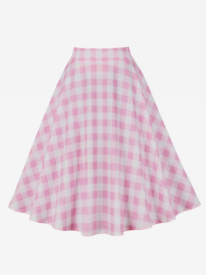 Ženski Donji Dio Karirane Suknje Barbie U Gingham Do Sredine Lista